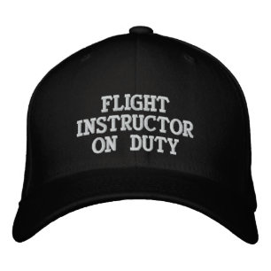 FLUGSTEUER BESTICKTE KAPPE