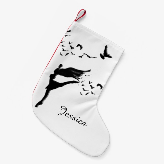 Flugtanz Kleiner Weihnachtsstrumpf (Vorderansicht (hängend))