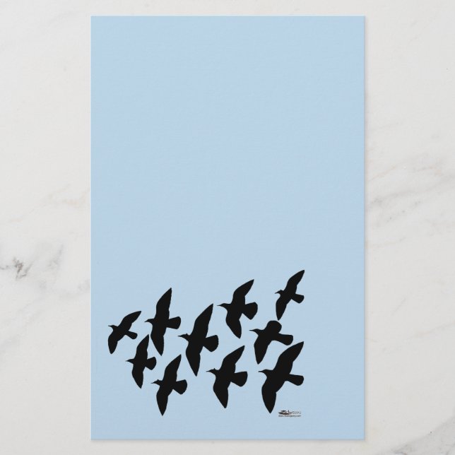 Flugtauben Briefpapier (Vorderseite)
