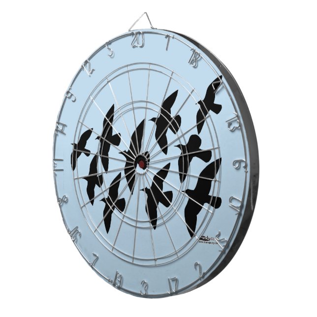 Flugtauben Dartscheibe (Vorderseite rechts)