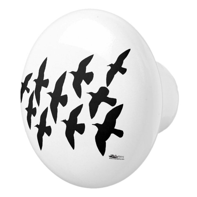 Flugtauben Keramikknauf (Rechts)