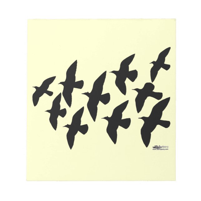 Flugtauben Notizblock (Vorderseite)