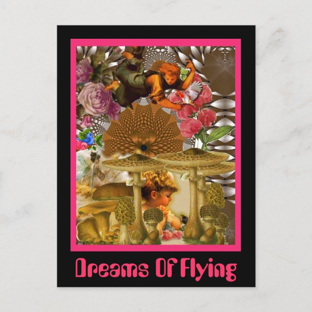 Flugträume Postkarte (Vorderseite)