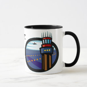 Flugverkehr-Kontrolle Tasse
