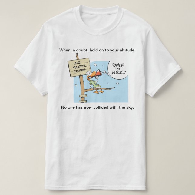 Flugverkehr-Kontrollen-Spaß-T - Shirt (Design vorne)