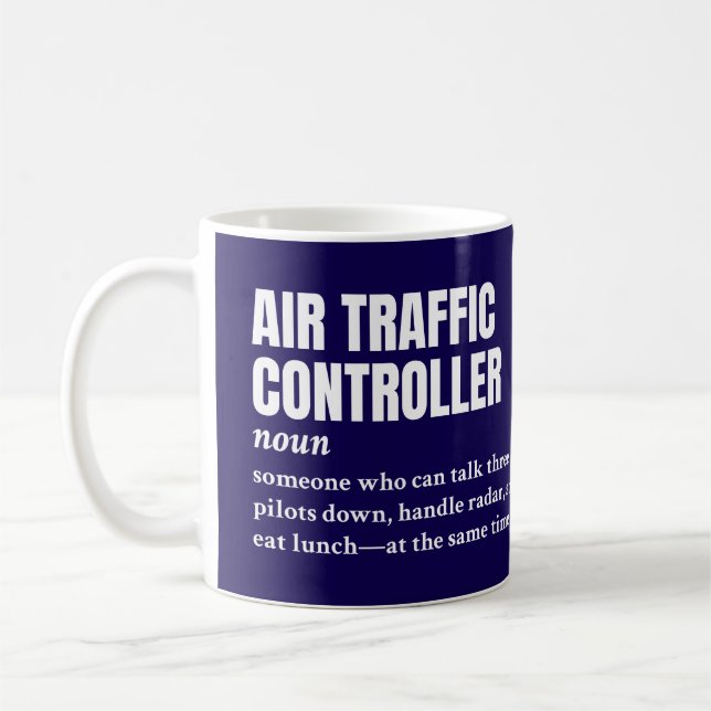Flugverkehrsleiter - Definition Coffee Cup Kaffeetasse (Links)