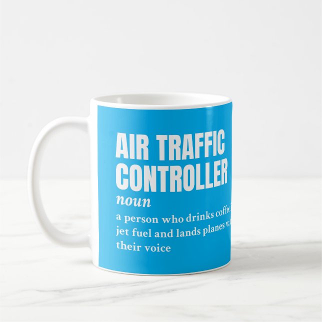 Flugverkehrsleiter - Funny Definition Kaffeetasse (Links)
