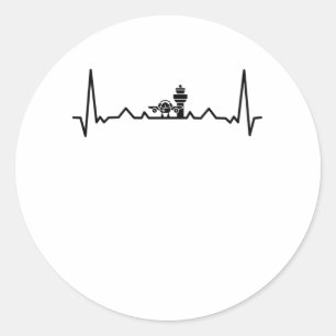 Flugverkehrsleiter Runder Aufkleber