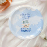 Flugzeug Adventure erwartet Baby Shower Pappteller<br><div class="desc">Machen Sie Ihre Babydusche noch unvergesslicher mit unseren Adventure Awaits Baby Shower Paper Tellern! Diese Teller mit reizvollen, auf Reisen inspiriert Illustrationen wie Globes, Landkarten und Flugzeugen sind perfekt, um Ihre Feier mit einer unterhaltsamen und abenteuerlichen Touch zu versehen. Hauptmerkmale: Reisen-Inspiriert Design: Charmante Details von Flugzeugen, Globen und Karten, die...</div>