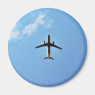 Flugzeug am Himmel Magnet