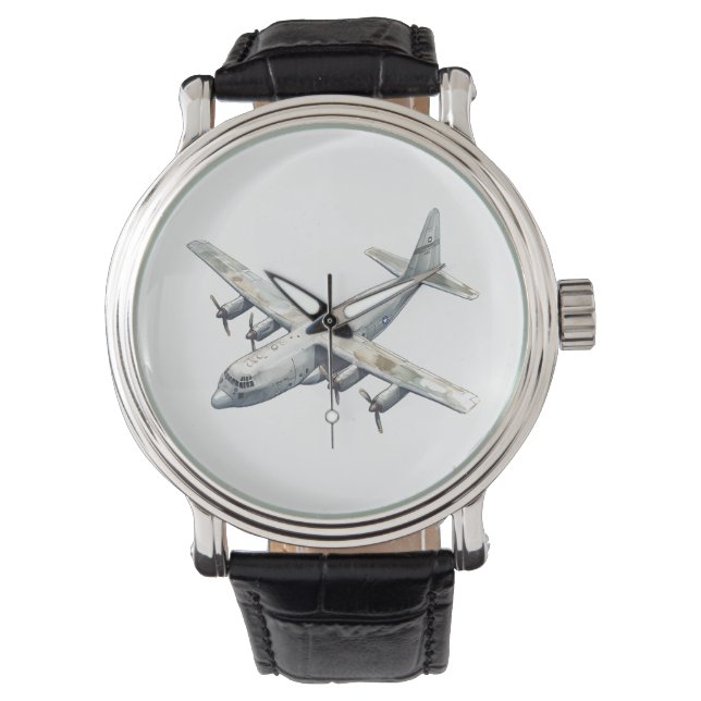 Flugzeug Armbanduhr (Vorderseite)