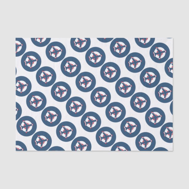 Flugzeug auf einer Roundel Seidenpapier (Vorderseite)