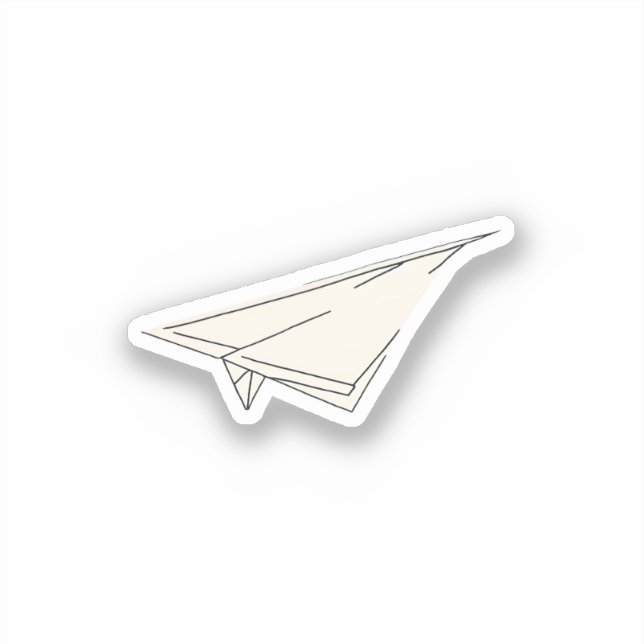 Flugzeug Aufkleber (Vorderseite)