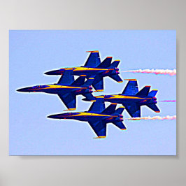Flugzeug Blue Angels Poster