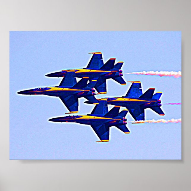 Flugzeug Blue Angels Poster (Vorne)