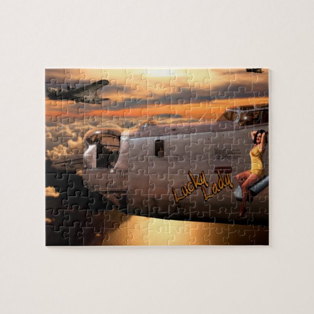 Flugzeug-Bugnase-Kunst-Puzzlespiel (Horizontal)