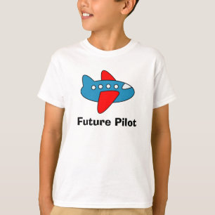 Flugzeug-Cartoon scherzt T-Shirt für zukünftigen