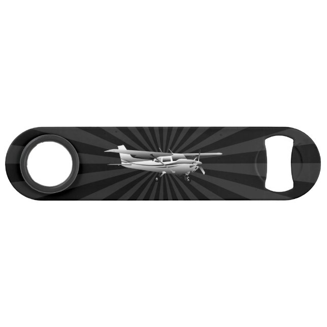 Flugzeug-Cessna-Silhouette-fliegende Speedflaschenöffner (Vorderseite (Horizontal))