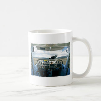 Flugzeug-Cockpit Kaffeetasse