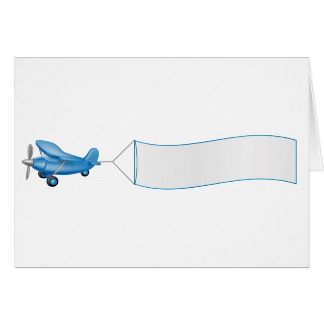 Flugzeug, das Fahne zieht (Vorderseite (Horizontal))
