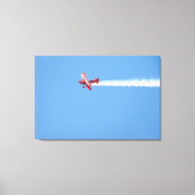 Flugzeug der Luftshow Leinwanddruck (Vorderseite)