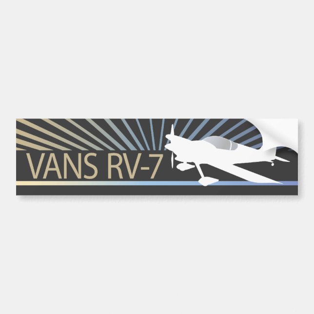 Flugzeug der Packwagen-RV-7 Autoaufkleber (Vorne)
