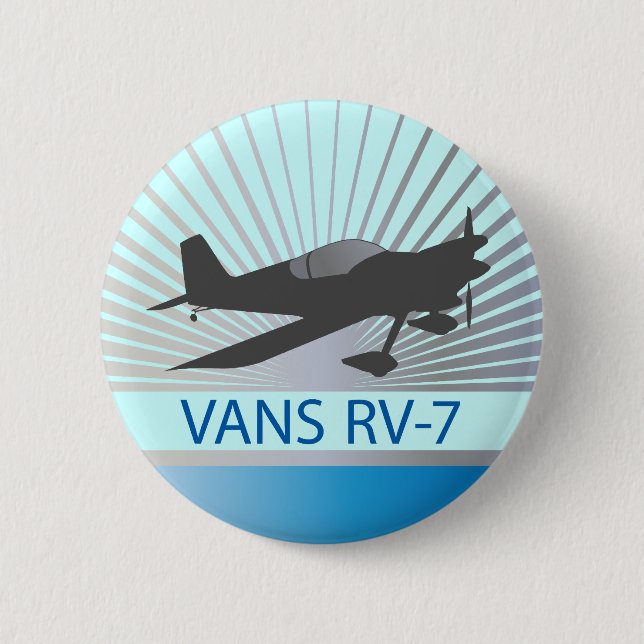 Flugzeug der Packwagen-RV-7 Button (Vorderseite)