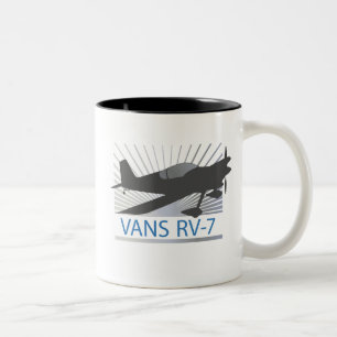 Flugzeug der Packwagen-RV-7 Zweifarbige Tasse