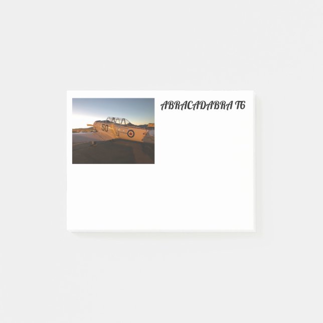 Flugzeug des Abrakadabra-T6 Post-it Klebezettel (Vorderseite)