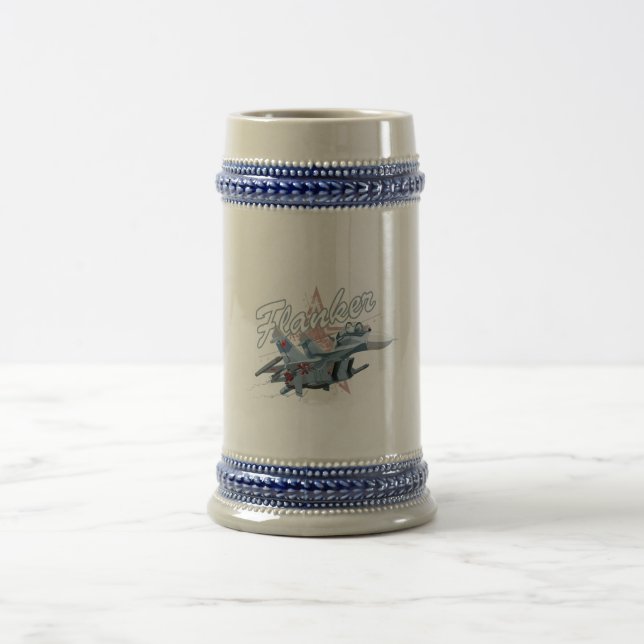Flugzeug des Cartoon Bierglas (Mittel)