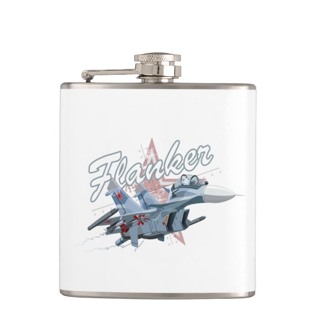 Flugzeug des Cartoon Flachmann (Vorderseite)