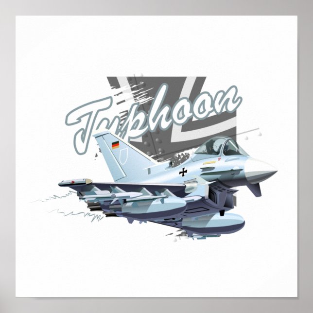 Flugzeug des Cartoon Poster (Vorne)