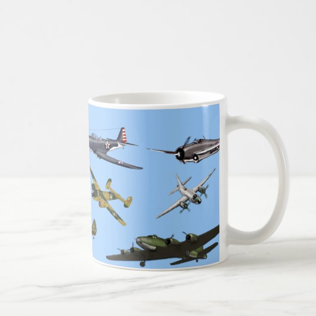 Flugzeug des Krieges Kaffeetasse (Rechts)