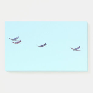 Flugzeug des Krieges Post-it Klebezettel