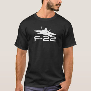 Flugzeug des Raubvogels F-22 Jetmit Grungeeffekt T T-Shirt