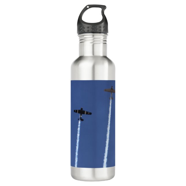 Flugzeug Edelstahlflasche (Vorderseite)
