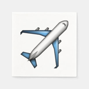 Flugzeug - Emoji Serviette
