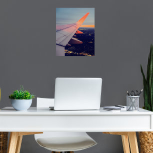 Flugzeug-Fenster Sunrise Horizont Luftfahrt Fotodruck