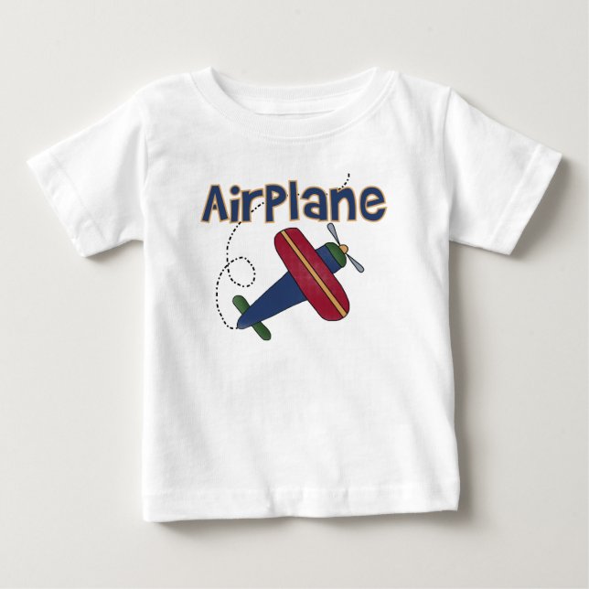 Flugzeug-Fliegen-Flugzeug Baby T-shirt (Vorderseite)
