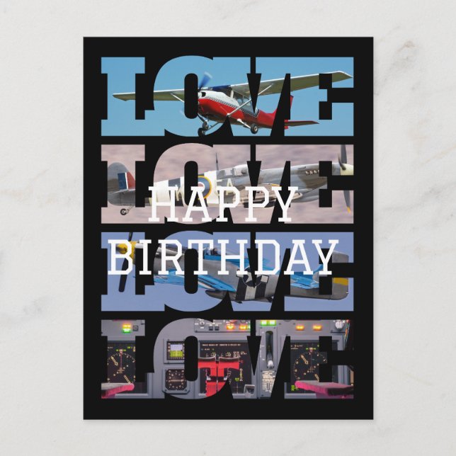 Flugzeug, Flug, Fotomaterial, Luftfahrt, Cool Postkarte (Vorderseite)