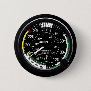Flugzeug-Fluggeschwindigkeits-Indikatormessgerät Button