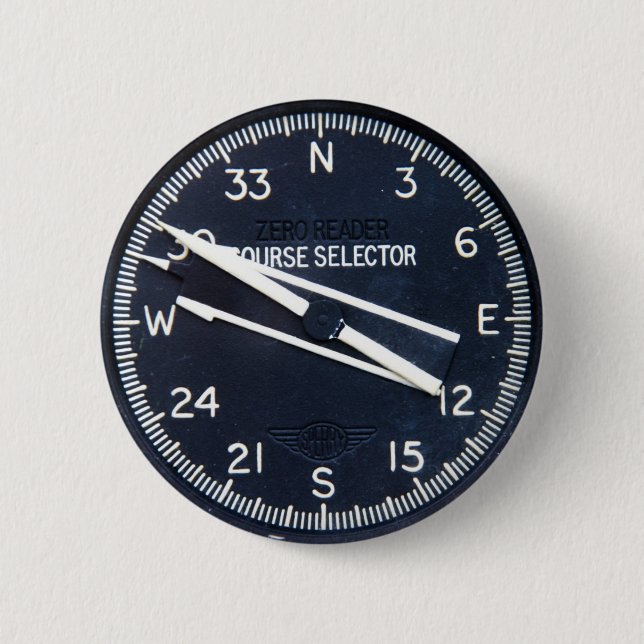 Flugzeug-Flugzeug-Fliegen-Flug-Kurs-Instrument Button (Vorderseite)