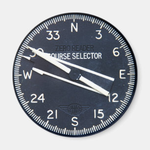 Flugzeug-Flugzeug-Fliegen-Flug-Kurs-Instrument Magnet