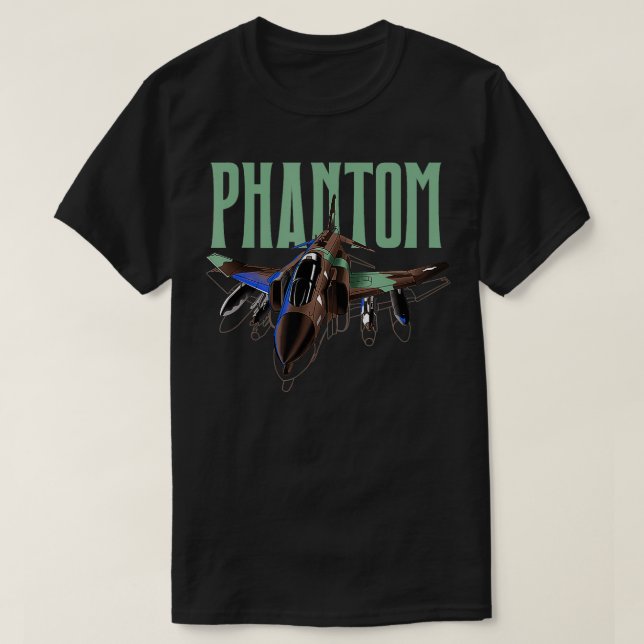 Flugzeug für Militärflugzeuge T-Shirt (Design vorne)