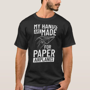 Flugzeug geflochtene Flugzeuge Faltenglieder Origa T-Shirt