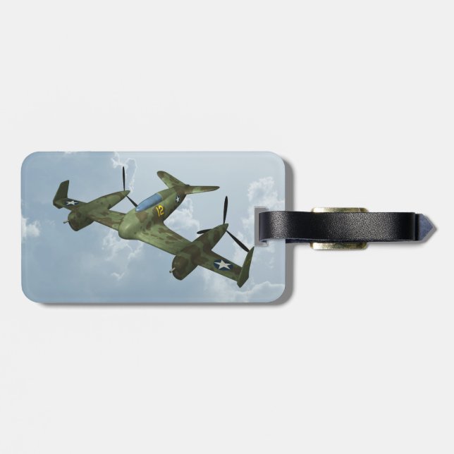 Flugzeug Gepäckanhänger (Rückseite horizontal)