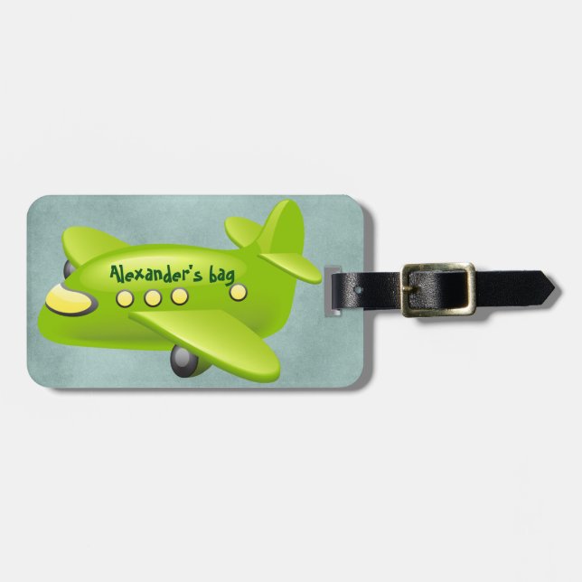 Flugzeug-Gepäckanhänger (personifizieren Sie) Gepäckanhänger (Vorderseite horizontal)
