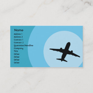 Flugzeug - Geschäft Visitenkarte