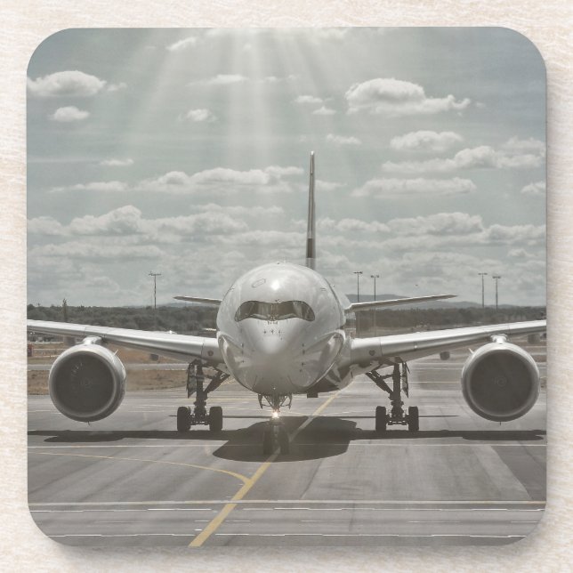 Flugzeug Getränkeuntersetzer (Vorderseite)