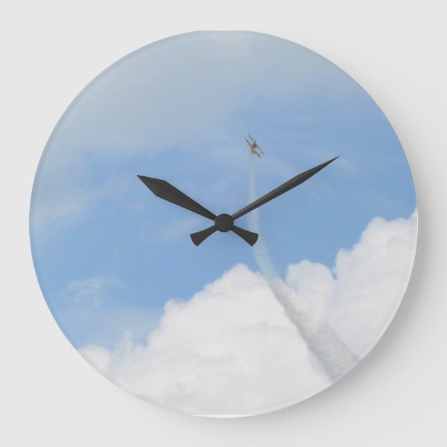 Flugzeug Große Wanduhr (Vorderseite)